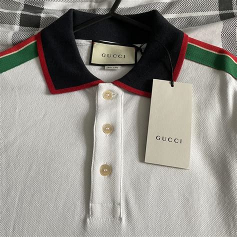 gucci mens polo replica|gucci long sleeve polo.